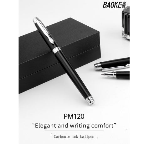 Baoke PM120 0.7mm Carbonic Black Ink Rollerball Pen - SCOOBOO - PM120 - Roller Ball Pen