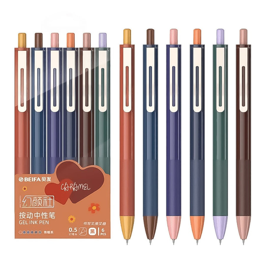 Beifa Caramel Press Neutral Gel Pens - SCOOBOO - GPF0172 - Gel Pens