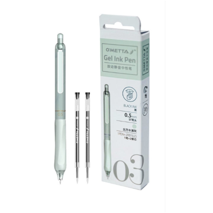 Beifa Ometta 0.5mm Gel Ink Pen-1 pen with 2 refills - SCOOBOO - GPF001-LG - Gel Pens