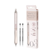 Beifa Ometta 0.5mm Gel Ink Pen-1 pen with 2 refills - SCOOBOO - GPF001-CREAM - Gel Pens