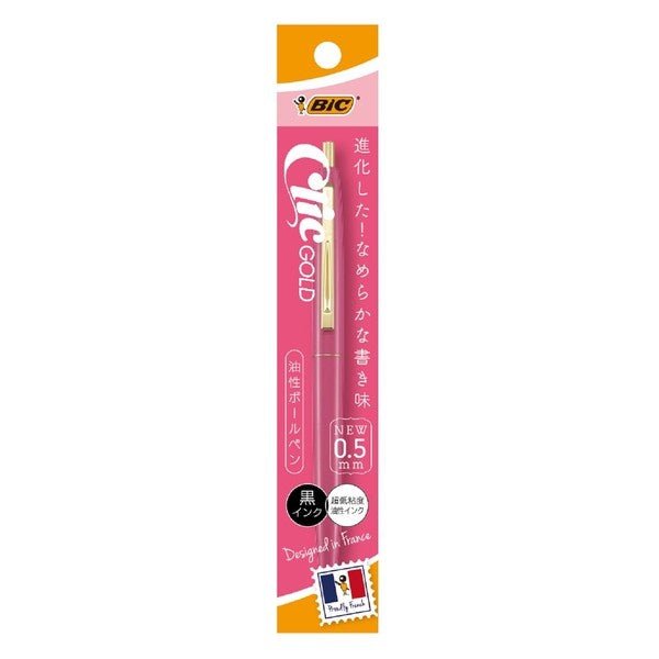 BIC Click Gold Ballpoint Pen - SCOOBOO - CFCGYLW05BLKJ - Ball Pen