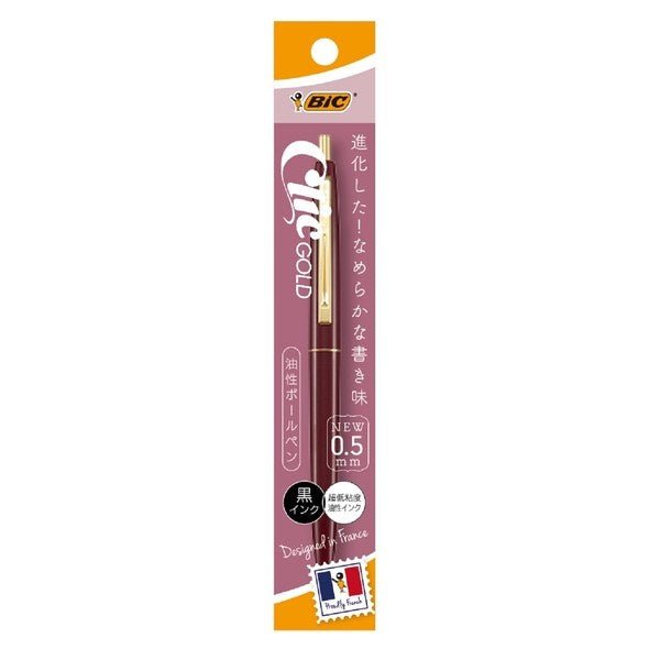 BIC Click Gold Ballpoint Pen - SCOOBOO - CFCGBUR05BLKJ - Ball Pen