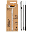 BIC Crystal Renew+2 Refill 1.0mm Black Ballpoint Pen - SCOOBOO - CRBLK-3P - Ball Pen