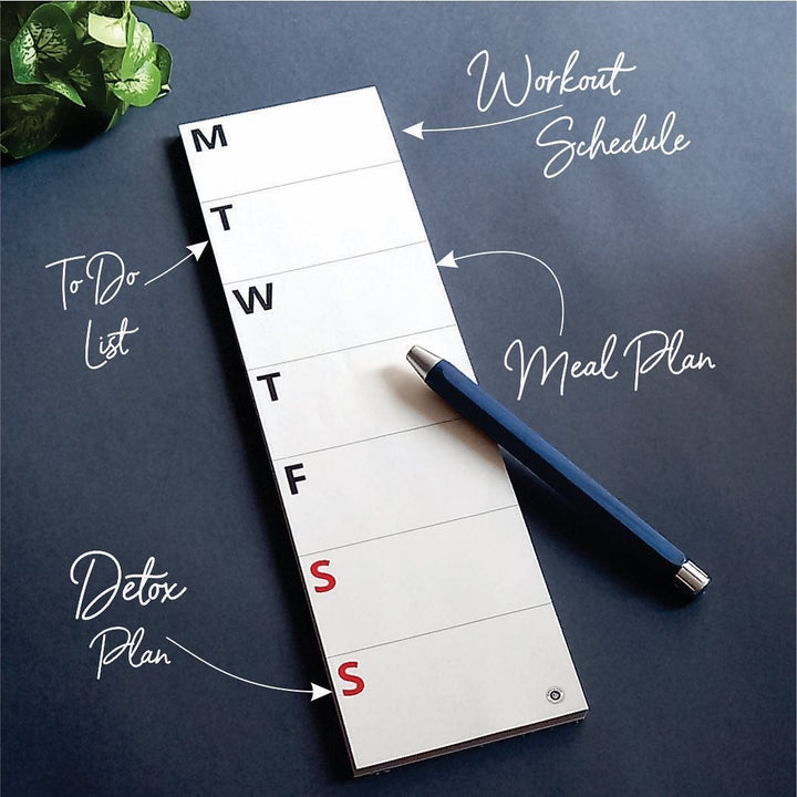 BOLD WEEKLY NOTEPAD | LONG - SCOOBOO - Weekly-Long - Planners