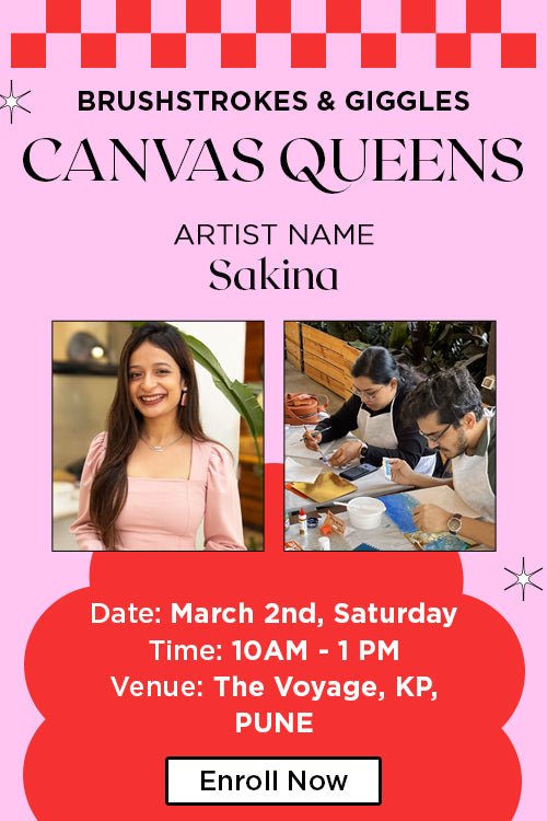 Brushstrokes and Giggles - Canvas Queens(March, 2024) - SCOOBOO - Art Workshop
