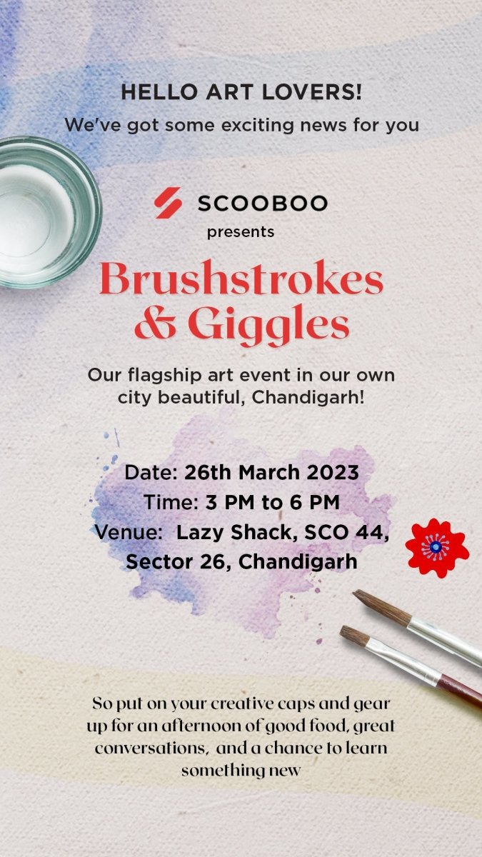 Brushstrokes and Giggles- Chandigarh - SCOOBOO - -