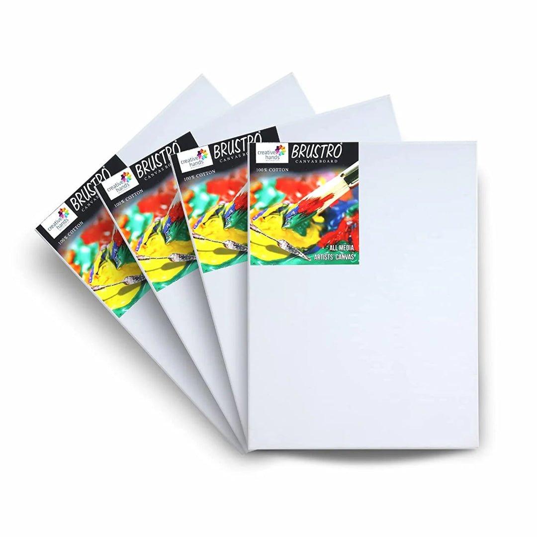 Brustro 100% Cotton Canvas Board - SCOOBOO - Watercolour Pads & Sheets