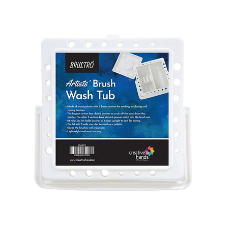 BRUSTRO Artist Brush Wash Tub - SCOOBOO - BRABWT - Paint Brushes & Palette Knives