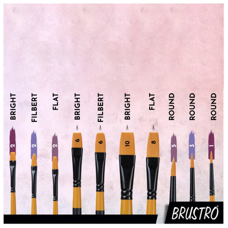 Brustro Artist Brushes - SCOOBOO - BRWBB10 - Paint Brushes