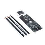 Brustro Artist Coloured Pencils Black & White- Set Of 6 - SCOOBOO - BRACPBW6 - Coloured Pencils