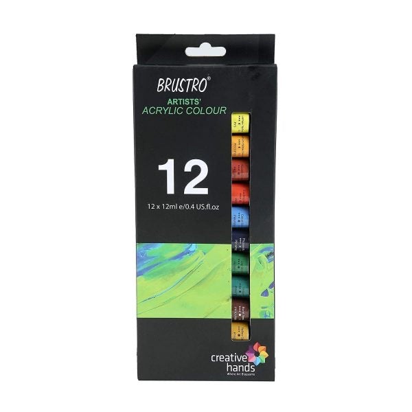 BRUSTRO Artists Acrylic Colours - SCOOBOO - B089G3FJWG - Acrylic paints