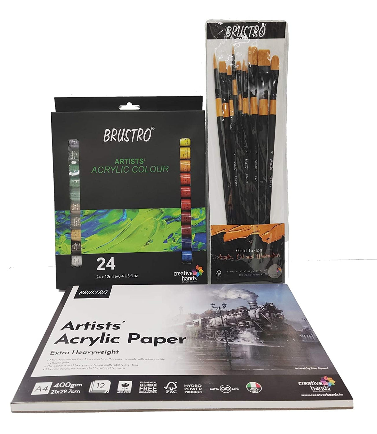 BRUSTRO Artists Acrylic Colours - SCOOBOO - BRAC1224 - Acrylic paints