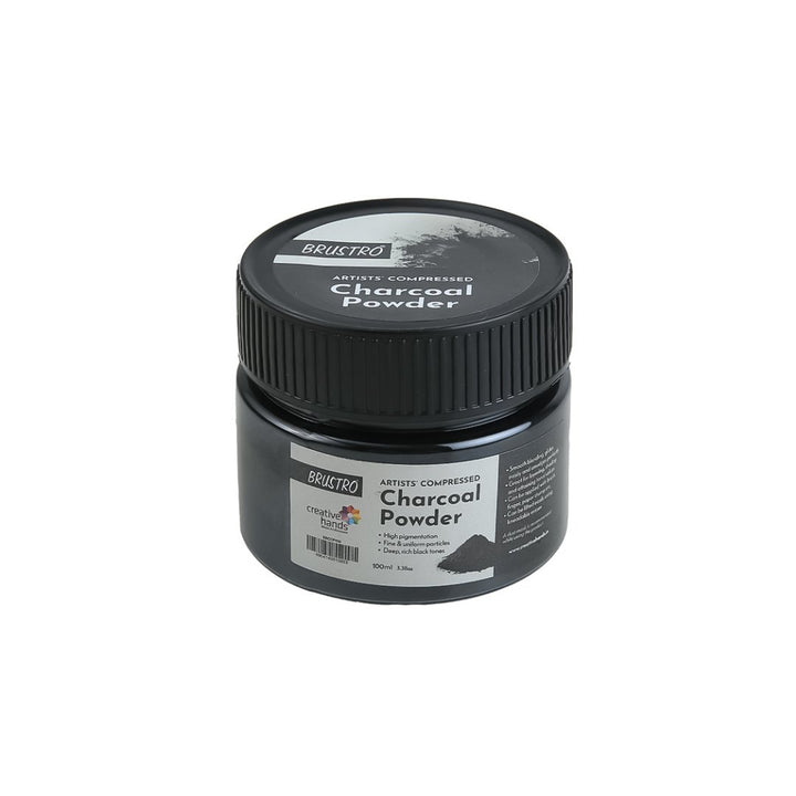 Brustro Artists Compressed Charcoal Powder - SCOOBOO - BRCCP100 - Charcoal Pencil