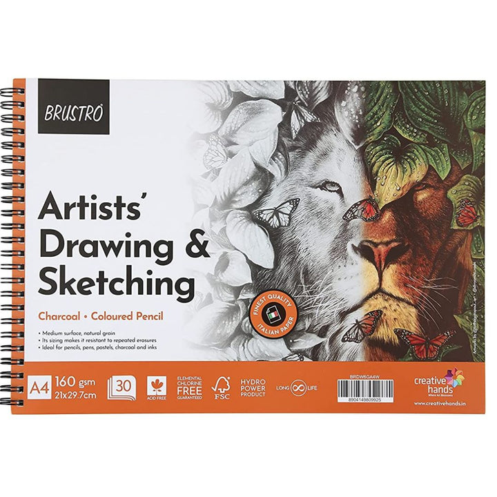 Brustro Artists Drawing & Sketching A4 - SCOOBOO - BRDW6GA4W - Drawing