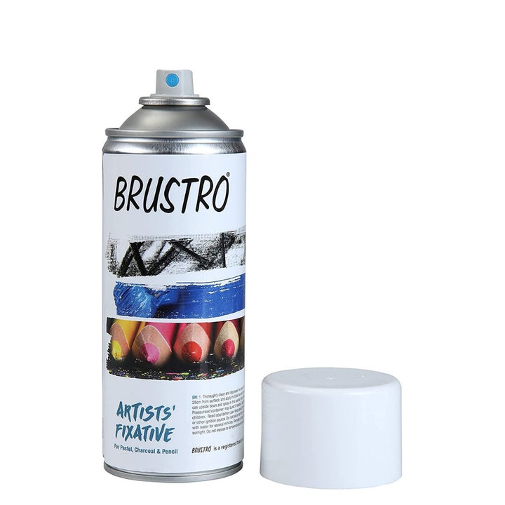 Brustro Artists' Fixative 200 ml Spray Can - SCOOBOO - BRAF2SC - Paint Sprayers