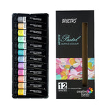 Brustro Artists Pastel Acrylic Colour-Set of 12 - SCOOBOO - BRPASA1212 - Water Colors