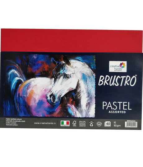 Brustro Artist's Pastel Papers A5 Size- 40 Sheets, 160 GSM - SCOOBOO - BRPAASA5 - Loose Sheets