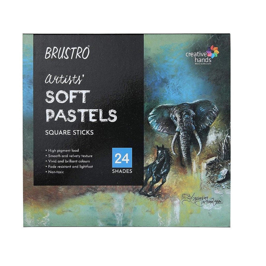 Brustro Artists' Soft Pastels - SCOOBOO - BRASPS24 - Soft pastels