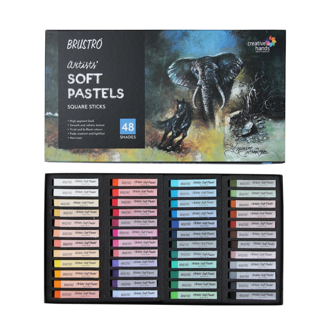 Brustro Artists' Soft Pastels - SCOOBOO - BRASPS48 - Soft pastels