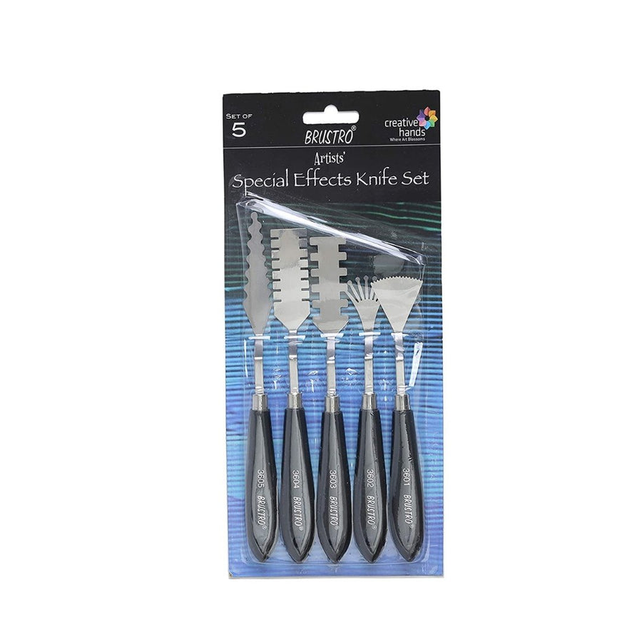 BRUSTRO Artists Special Effects Palette Knives - SCOOBOO - BRAPKSE5 - Paint Brushes & Palette Knives