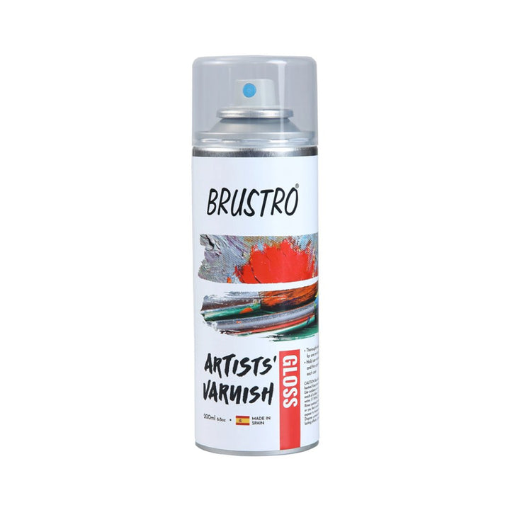 Brustro Artists Varnish 200 ml Spray can - SCOOBOO - BRGV2SC - Varnishes & Finishes