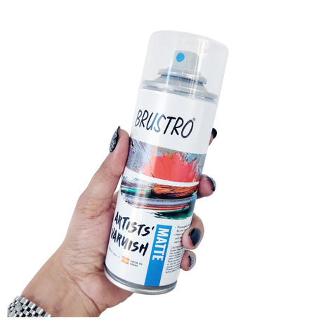 Brustro Artists Varnish 200 ml Spray can - SCOOBOO - BRMV2SC - Varnishes & Finishes