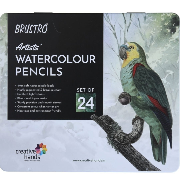 Brustro Artists’ Water Soluble Pencil - SCOOBOO - BRAWCP24 - Watercolour Pencils