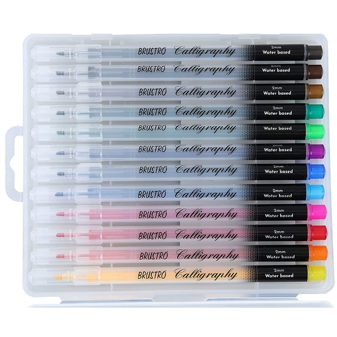 Brustro Calligraphy Pen Set of 12 - SCOOBOO - BRCALPS12 - calligraphy pens