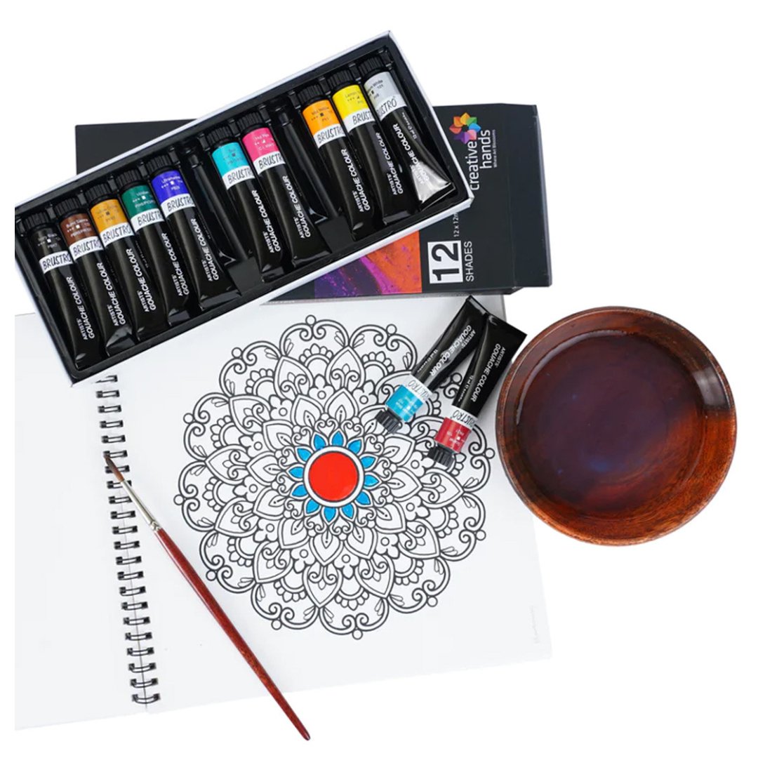 Brustro DIY Mandala Colouring Book - SCOOBOO - BRDMCB25 - Colouring Book