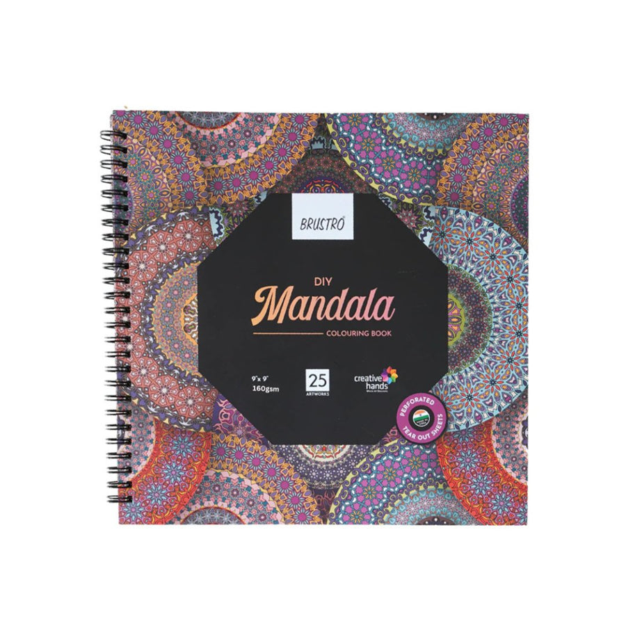 Brustro DIY Mandala Colouring Book - SCOOBOO - BRDMCB25 - Colouring Book