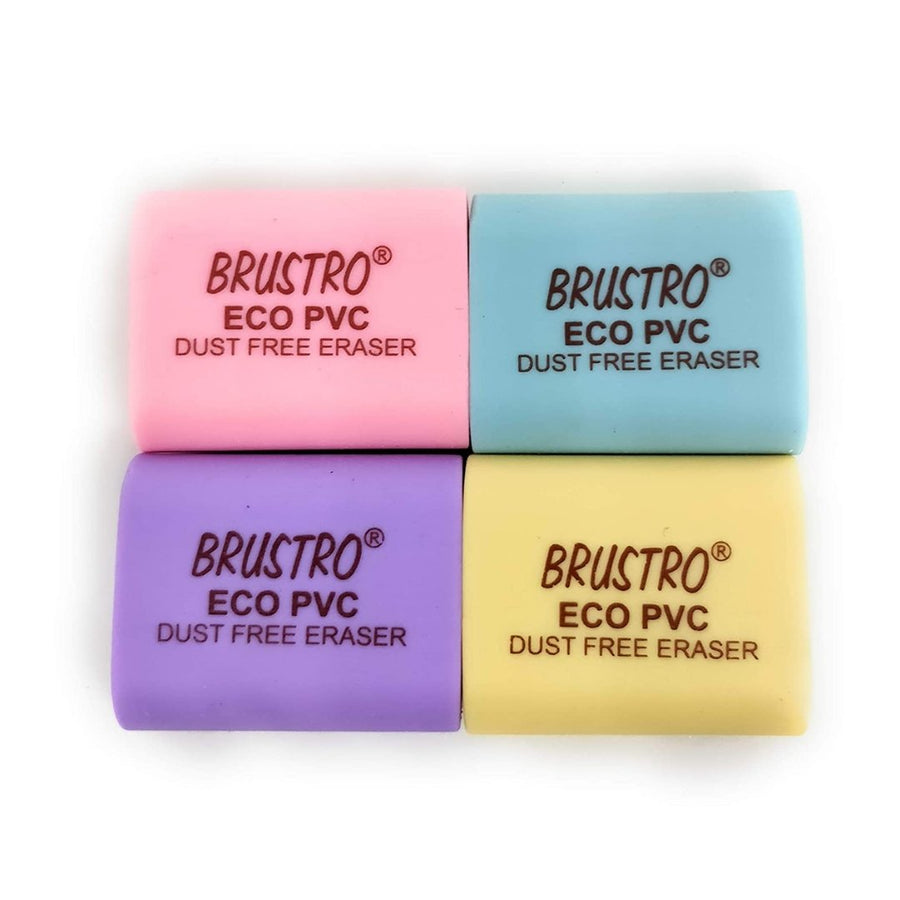 BRUSTRO ECO PVC Dust Free Eraser-Set of 2 - SCOOBOO - BRPVCE - Eraser