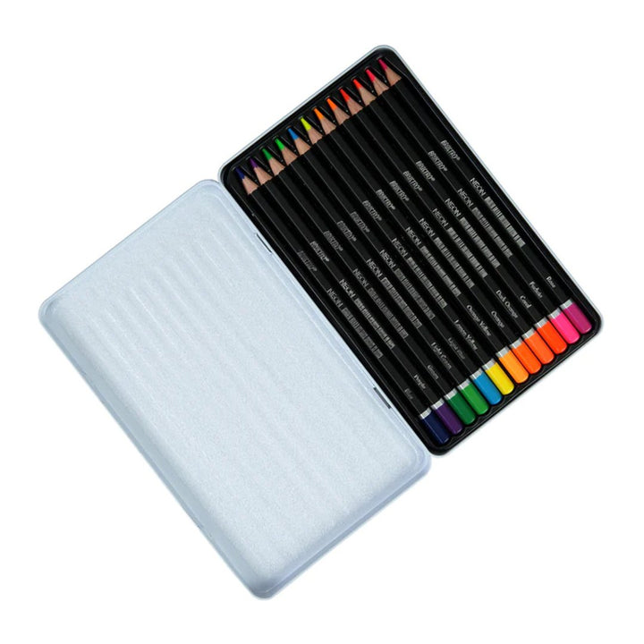 Brustro Neon Pencils-Set Of 12 - SCOOBOO - BRNPS12 - Coloured Pencils