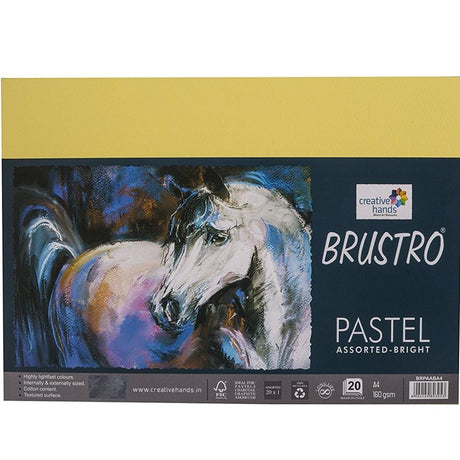 Brustro Pastel Assorted Bright A4 - SCOOBOO - BRPAABA4 - Loose Sheets