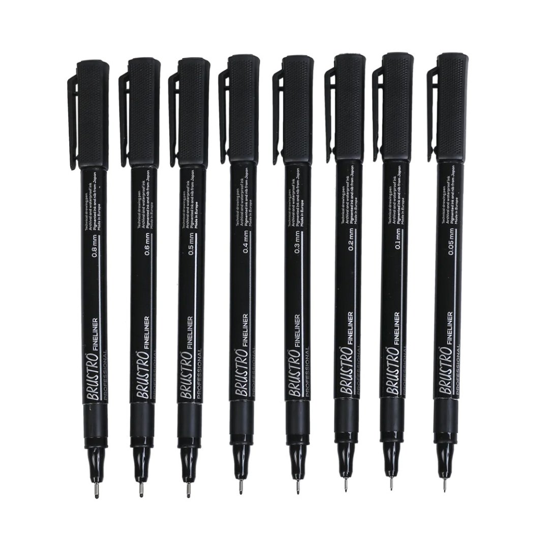 Brustro Professional Pigment Based Fineliner - SCOOBOO - BRFLS08 - Fineliner