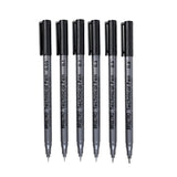 Brustro Technical Pen Black (Pack of 6) - SCOOBOO - BRTPBA6 - Fineliner