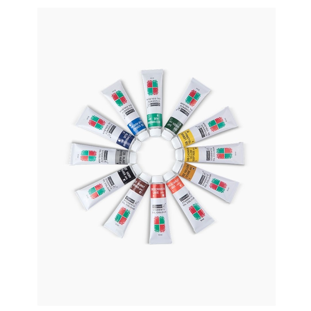 Camel Students Oil Colours-Assorted Shades 12 - SCOOBOO - 0205711 - Oil colours