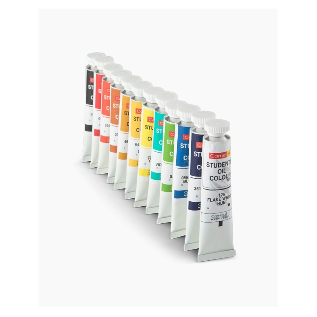 Camel Students Oil Colours-Assorted Shades 12 - SCOOBOO - 0205711 - Oil colours