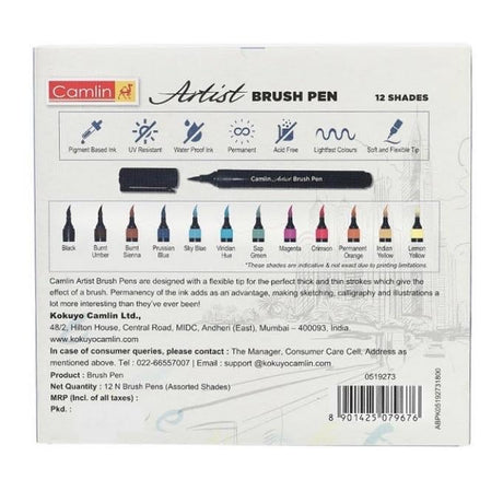 Camlin Brush Pens - SCOOBOO - calligraphy pens