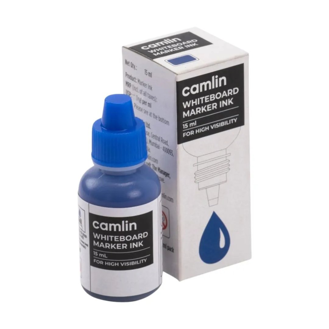 Camlin Kokuyo Whiteboard Marker Ink-Blue(15ml) - SCOOBOO - 7309018 - White-Board & Permanent Markers