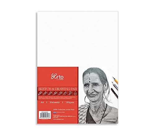 Campap Arto Sketch & Drawing Paper (A4 size) - SCOOBOO - EFMA200507 - Drawing paper