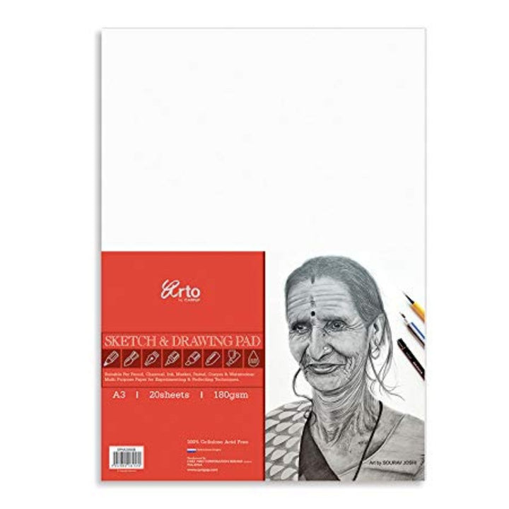 Campap Arto Sketch & Drawing Paper (A4 size) - SCOOBOO - EFMA200508 - Drawing paper