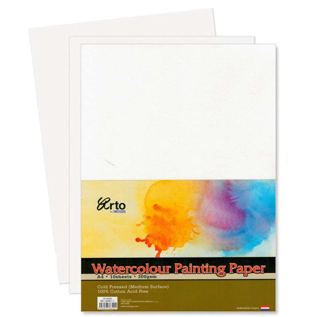 Campap Arto Water Colour Paper Pad A4 - SCOOBOO - CR 36340 - Watercolour Pads & Sheets