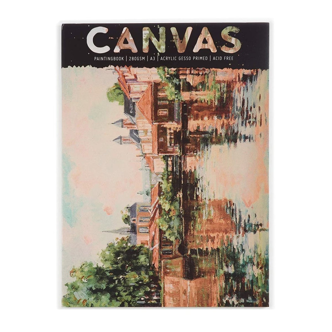 A4 Canvas Paper Pad 280gsm Primed Block Oil & Acrylic Painting 10