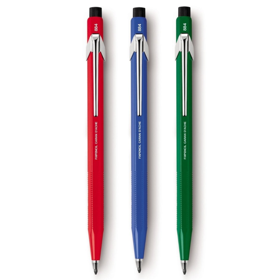 Caran d'ache Aluminium Body Fixpencil Mechanical Pencil - SCOOBOO - 884.299GREEN - Mechanical Pencil