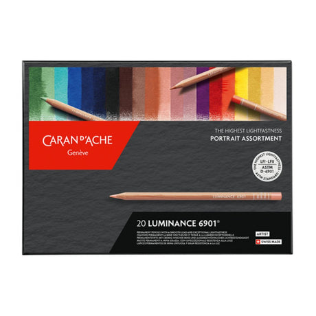 Caran d'ache Artist Luminance Portrait Color-20 Shades - SCOOBOO - 6901.920 - Coloured Pencils