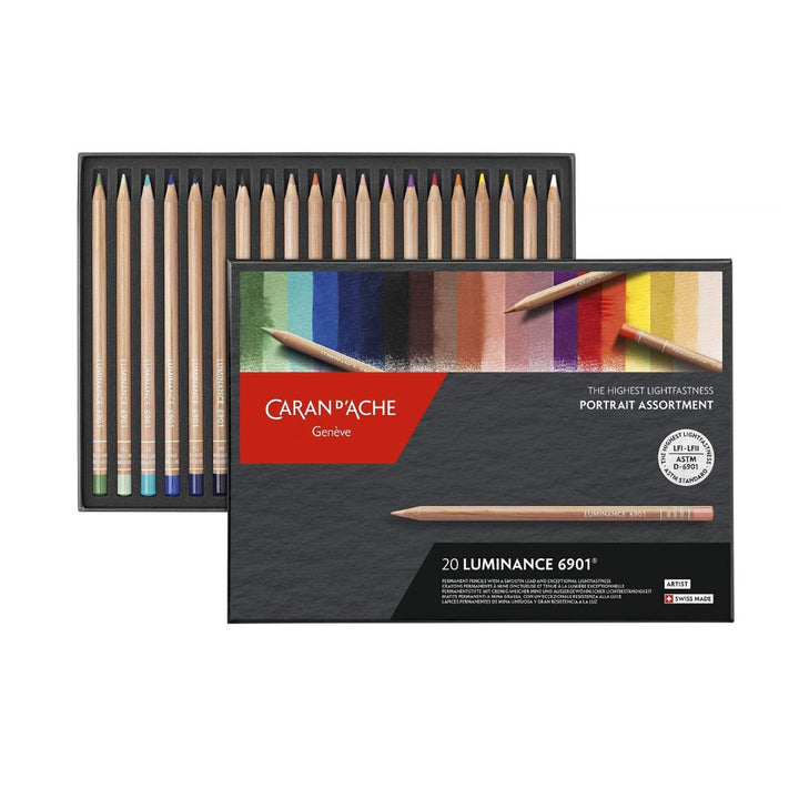 Caran d'ache Artist Luminance Portrait Color-20 Shades - SCOOBOO - 6901.920 - Coloured Pencils