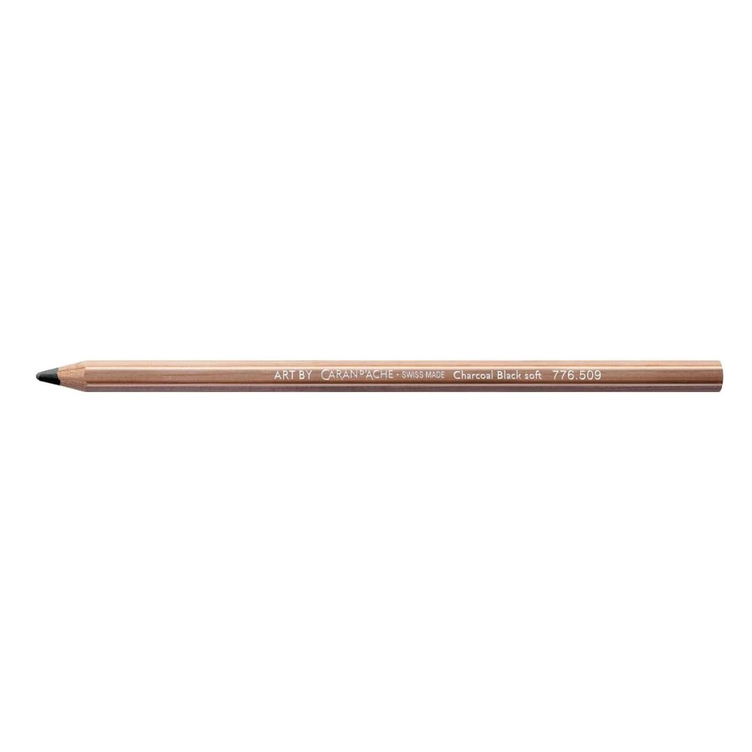 Caran d'ache Artist Soft Charcoal Black Pencil - SCOOBOO - 776.509 - Charcoal Pencil