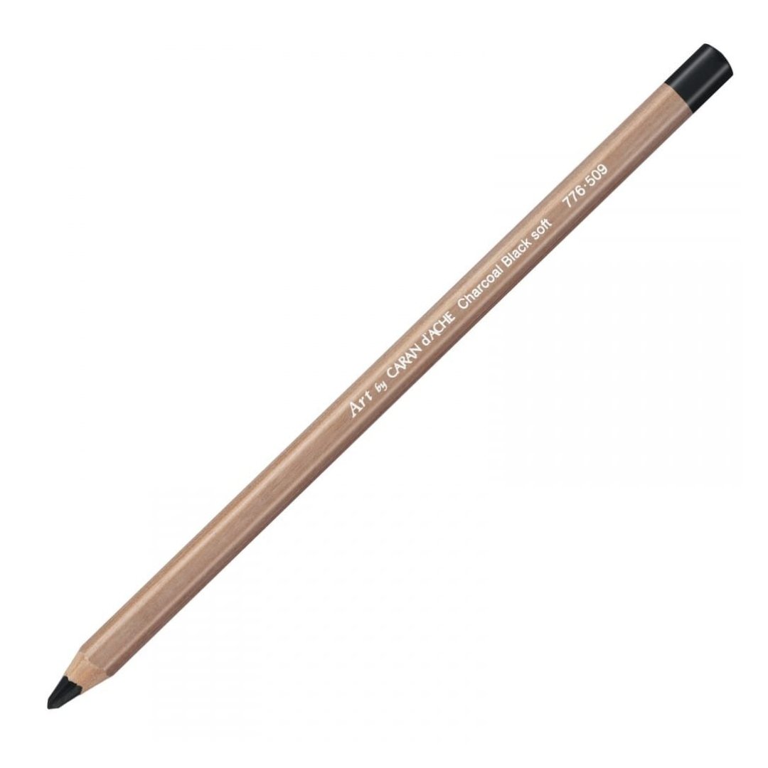 Caran d'ache Artist Soft Charcoal Black Pencil - SCOOBOO - 776.509 - Charcoal Pencil