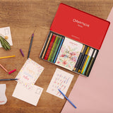 Caran d'Ache Botanical Colouring and Lettering Set by Julie Thomas - SCOOBOO - 3000.123 - Gift hamper