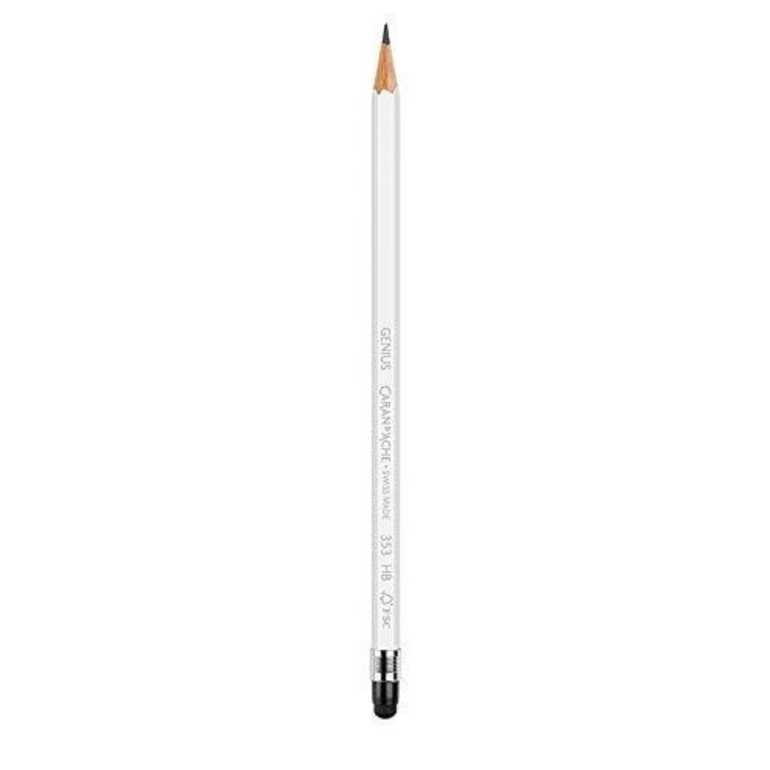 Caran d'ache Genius Graphite Pencil HB With Stylus Tip- 2pcs Blister Pack - SCOOBOO - 353.372 - Pencils